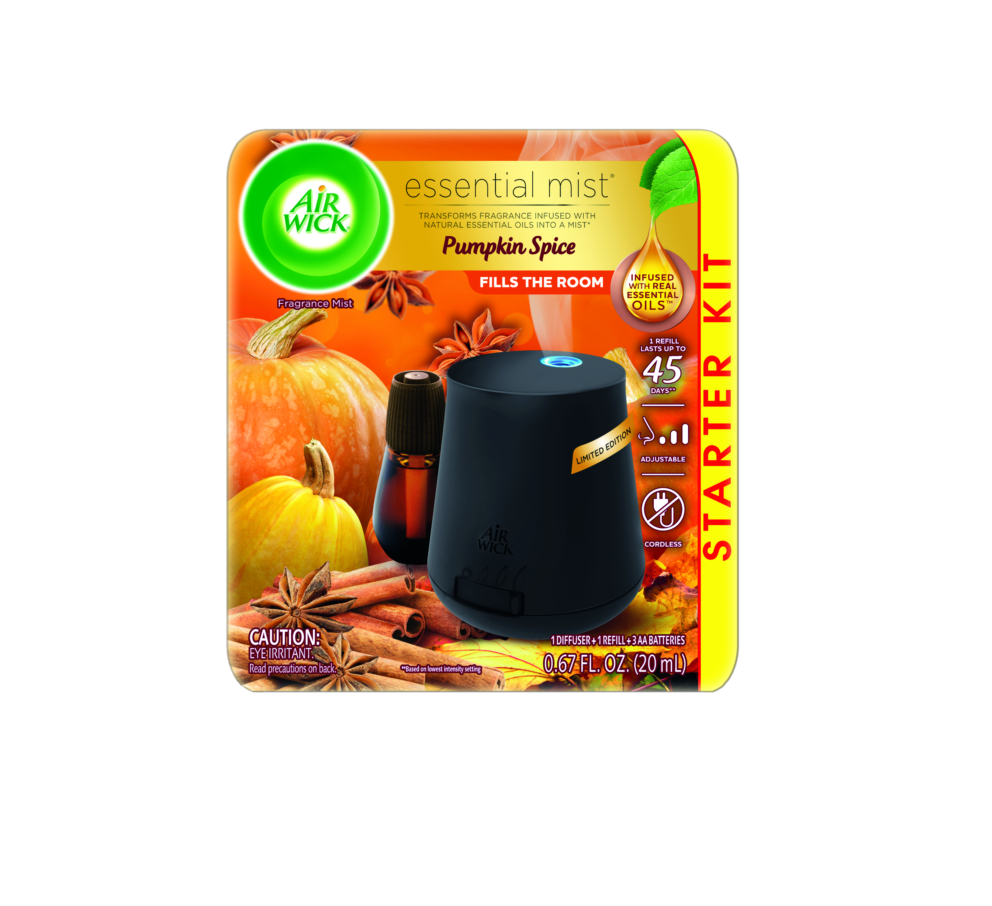 AIR WICK Essential Mist  Pumpkin Spice  Kit
